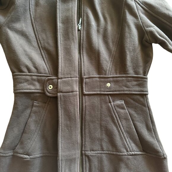 PUMA hooded Brown Women's Jacket with Zipper Size XS - Picture 7 of 15